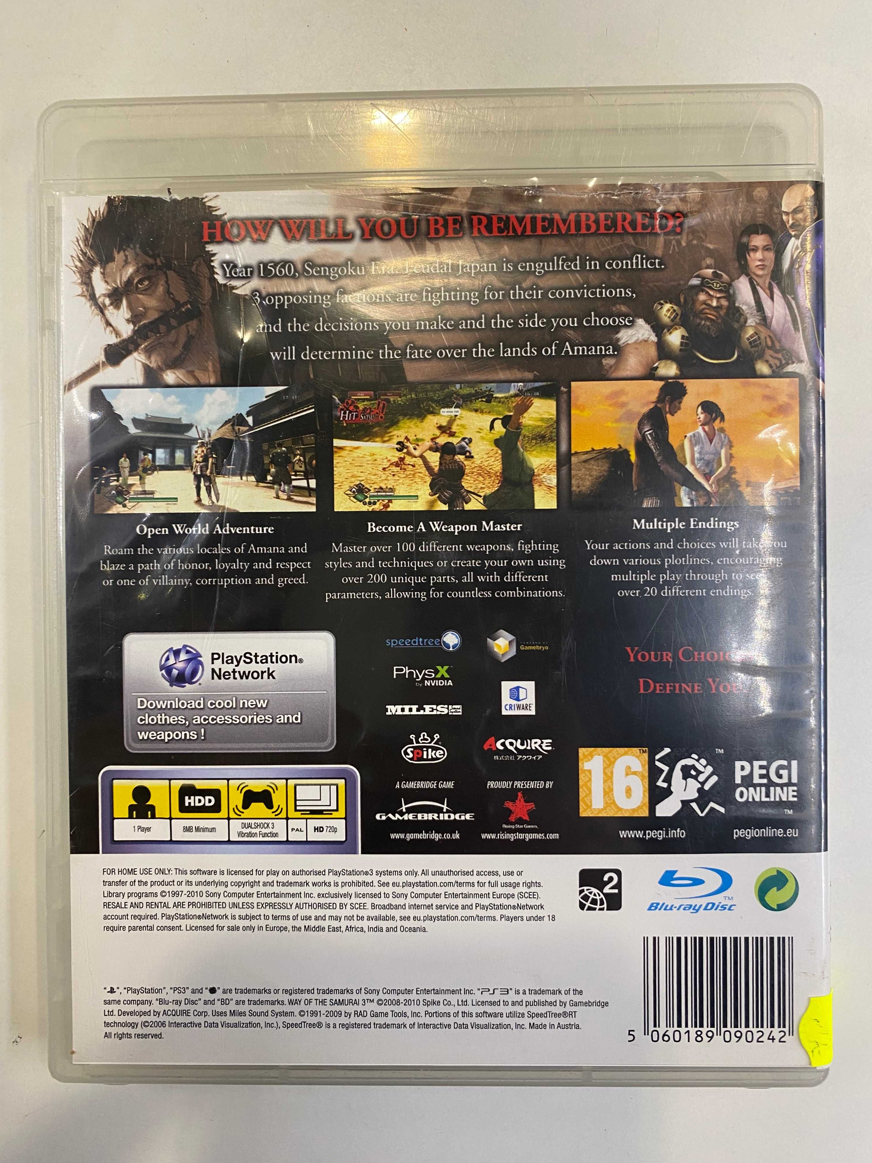 Way of the Samurai 3 PS3 Sklep Iława
