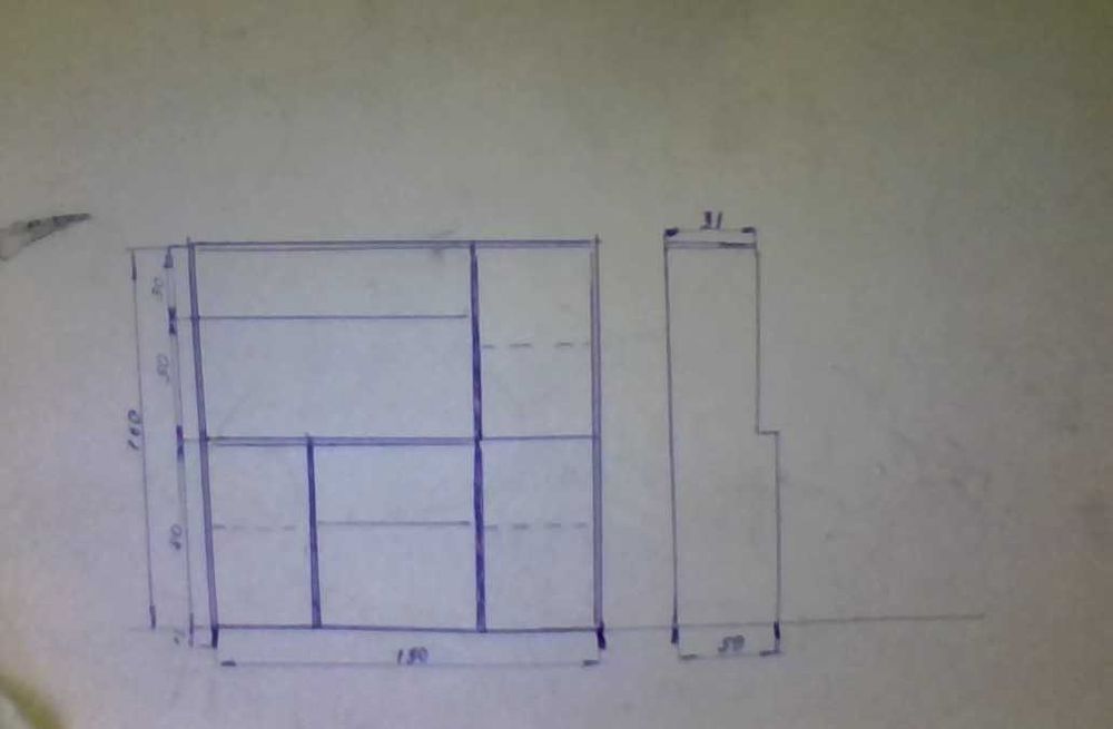 Продаю книжный шкаф-стеллаж  с советских времен