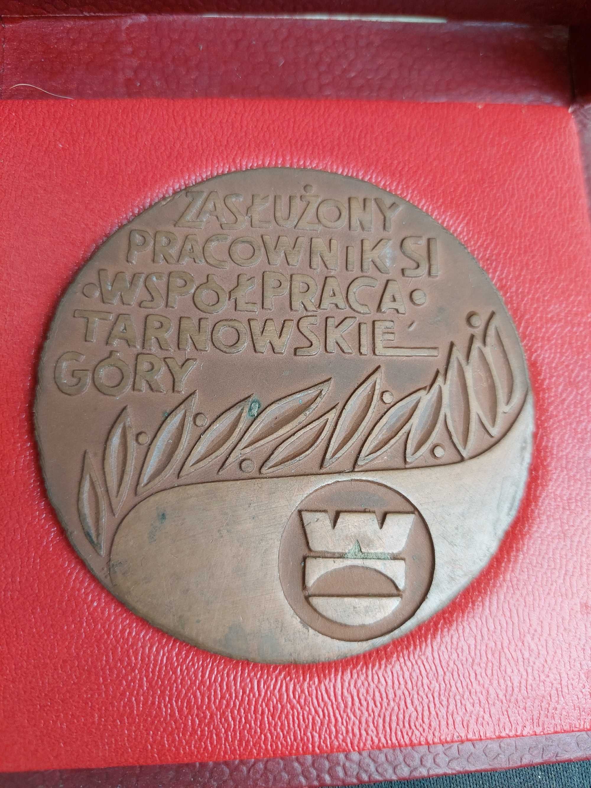 Medal PRL Zasłużony pracownik spółdzielni kolekcja miedź prasowana