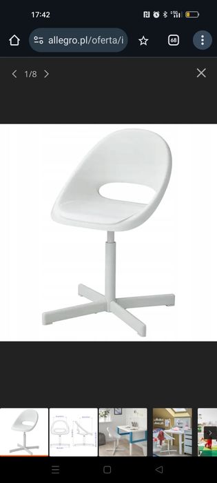 Krzesło biurowe dla dzieci ikea