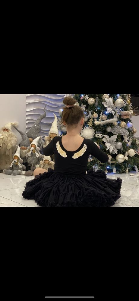 La Vashka pettiskirt spódniczka M 7-9 lat czarna