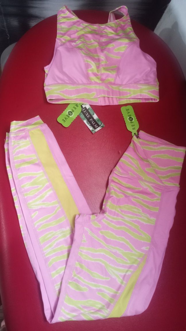 Conjunto fitness Lux Palm desporto marca conceituada