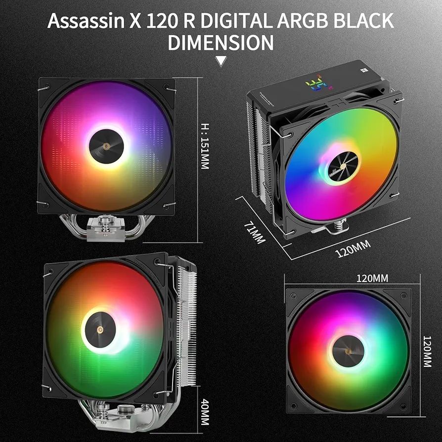 Assassin X 120R Cyfrowy ARGB Czarny CPU