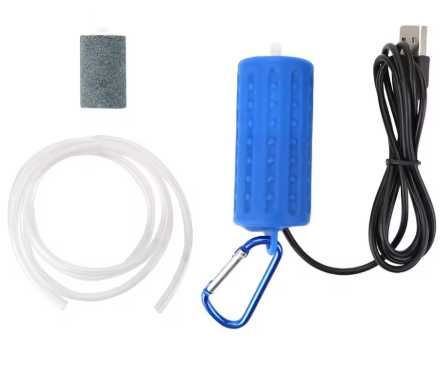 Bomba de ar silenciosa e económica USB para aquário - Air Pump
