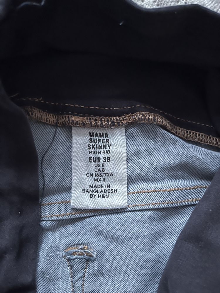 Jeansy ciążowe dżinsy rozmiar M H&M