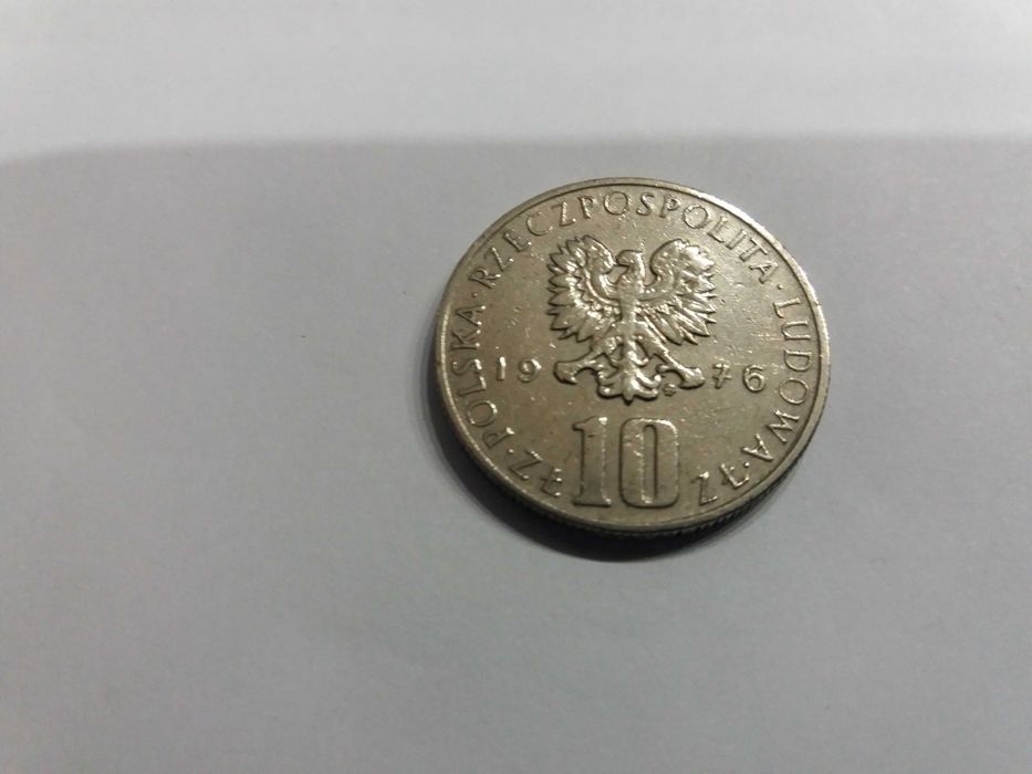 Moneta 10 zł.PRL.1976 R.Bolesław Prus