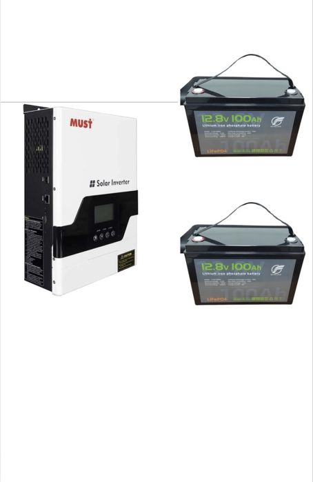 Комплект резервного живлення MUST 3.2кВт+2 акамулятори LiFePo4