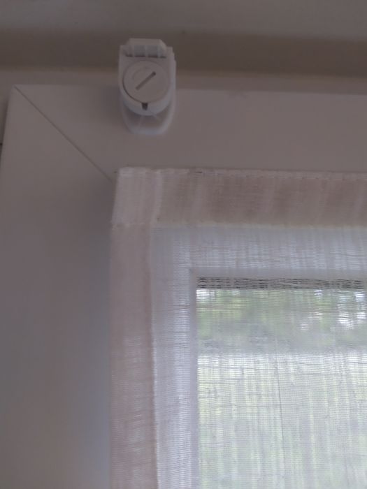 Biała roleta firankowa / firanki, rolety wewnętrzne