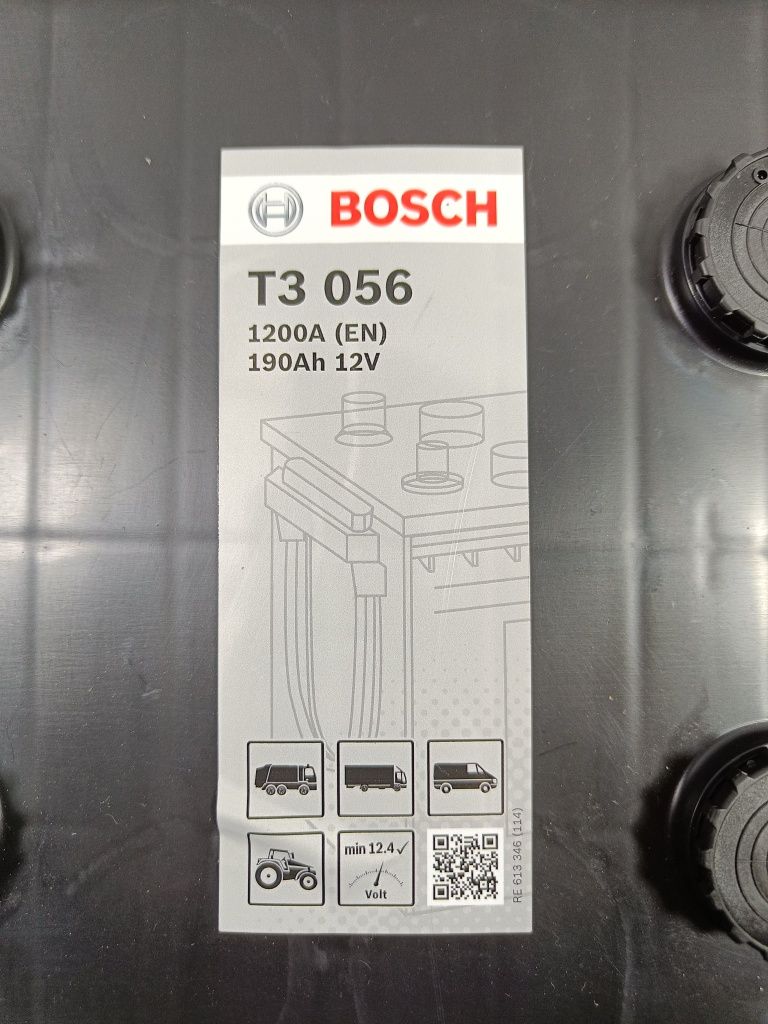 LKR - NOWY! Akumulator Rozruchowy 12V - 190Ah 1200A Bosch T3 056