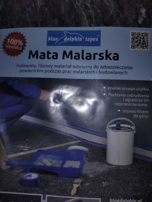 Mata malarska  Blue dolphin Tales 1x2 m