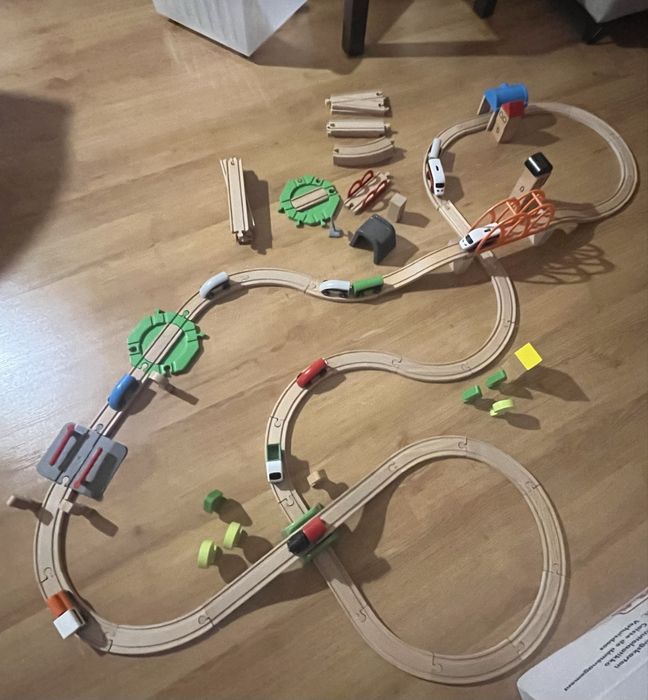 Kolejka drewniana IKEA