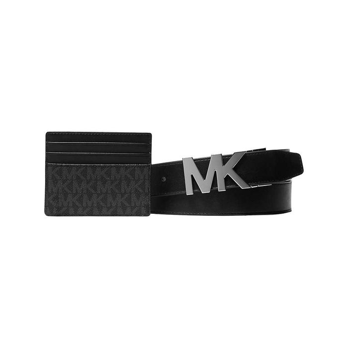 Подарунковий набір MICHAEL KORS для чол. [ремінь та гаманець] (BLACK)