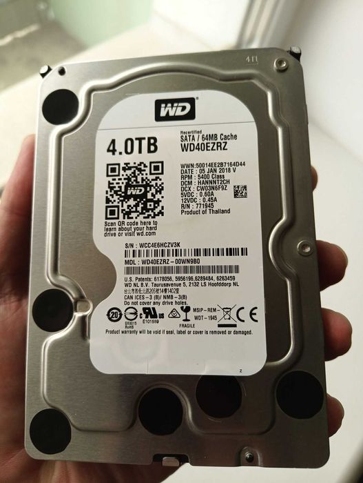 Жорсткий диск HDD WD 4 TB Blue WD40EZRZ