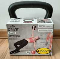 Kettlebell CRIVIT 8,8 lb (4 kg) 16,4 x 21,8 cm (Ø x h)