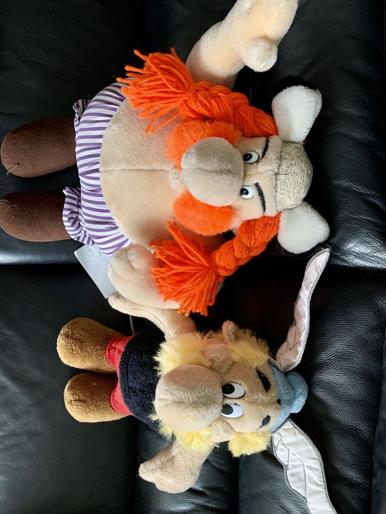 Asteriks i Obeliks pluszaki postacie zabawki mięki poduszki dekorację