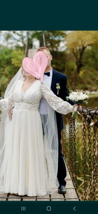 Весільне плаття в стилі бохо 50-54 розмір