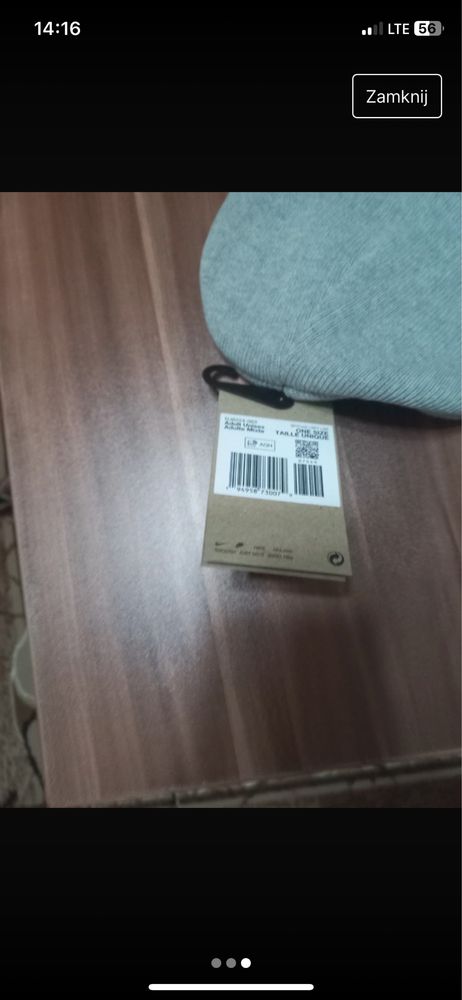 Nowa czapka nike szary kolor