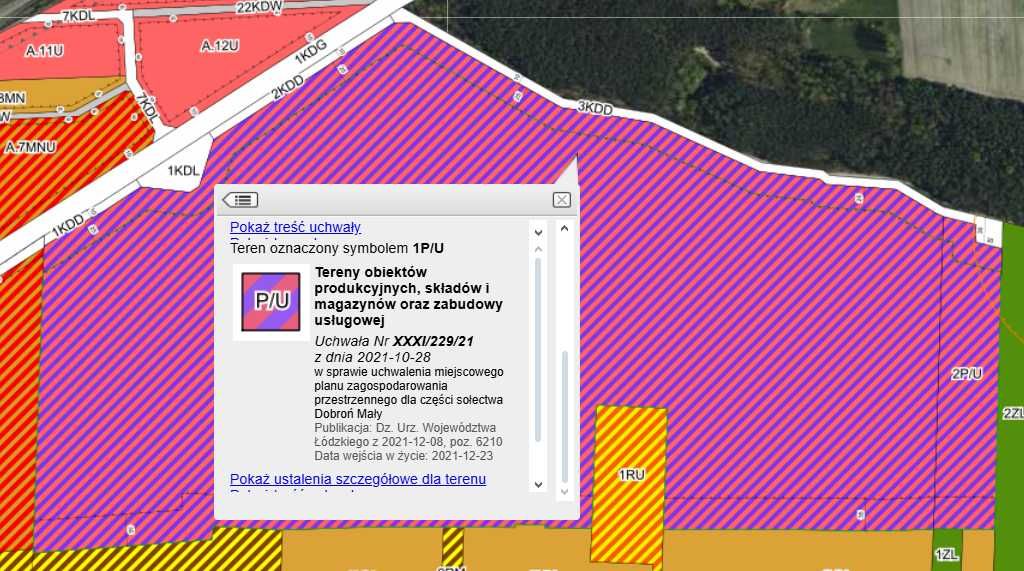 Powierzchnia przemysłowa ok. 45 ha, pod zakład prod, hale magazynowe