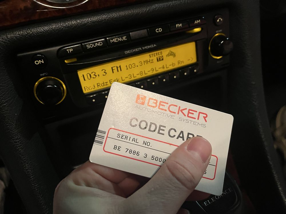 Becker monza Radio Mercedes 1999rok