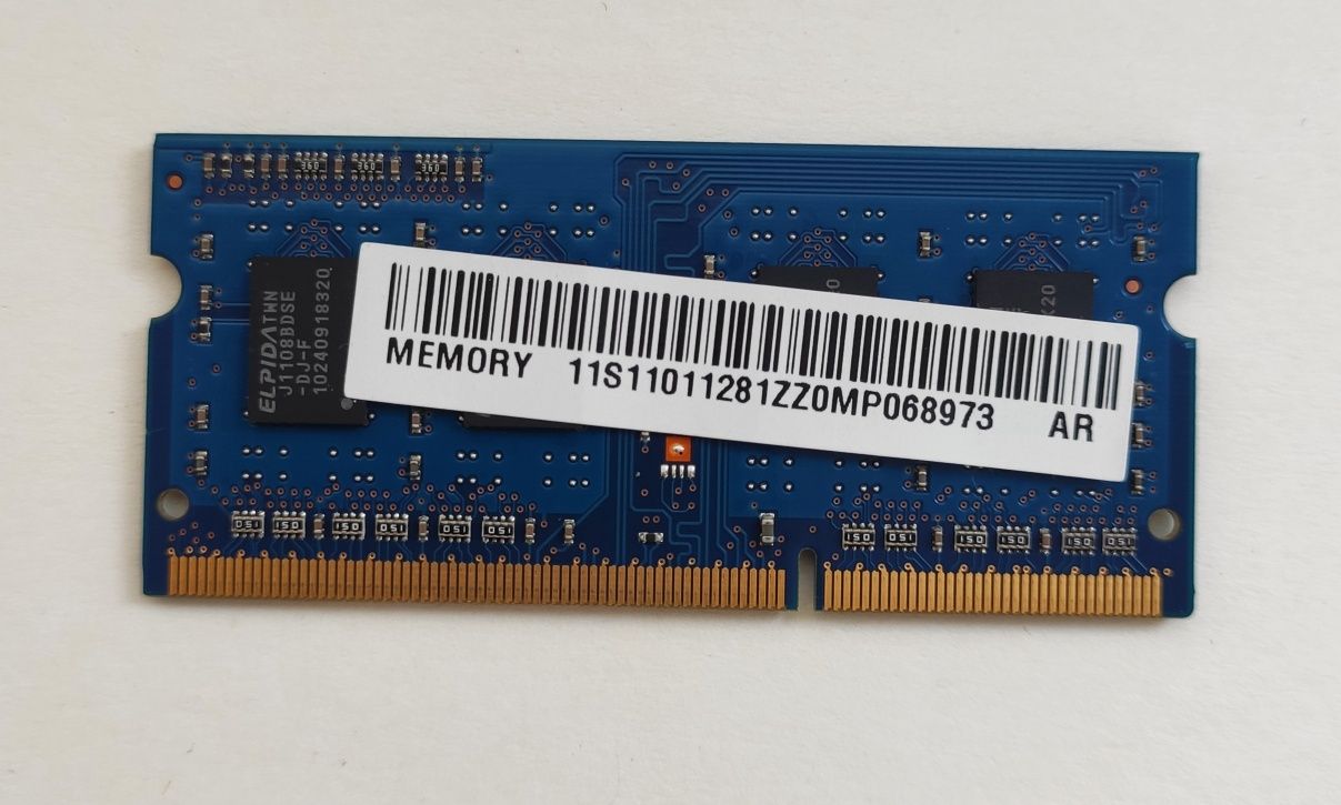 DDR3, оперативная память ноутбука, 1gb