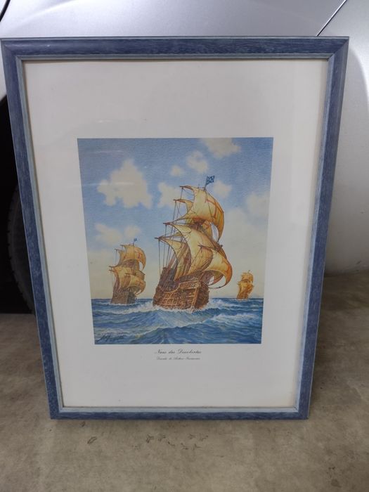 Quadro impressão barco