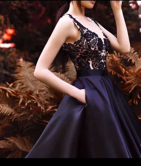 Сукня вечірня Crystal Design, чорна, розмір М 42-44