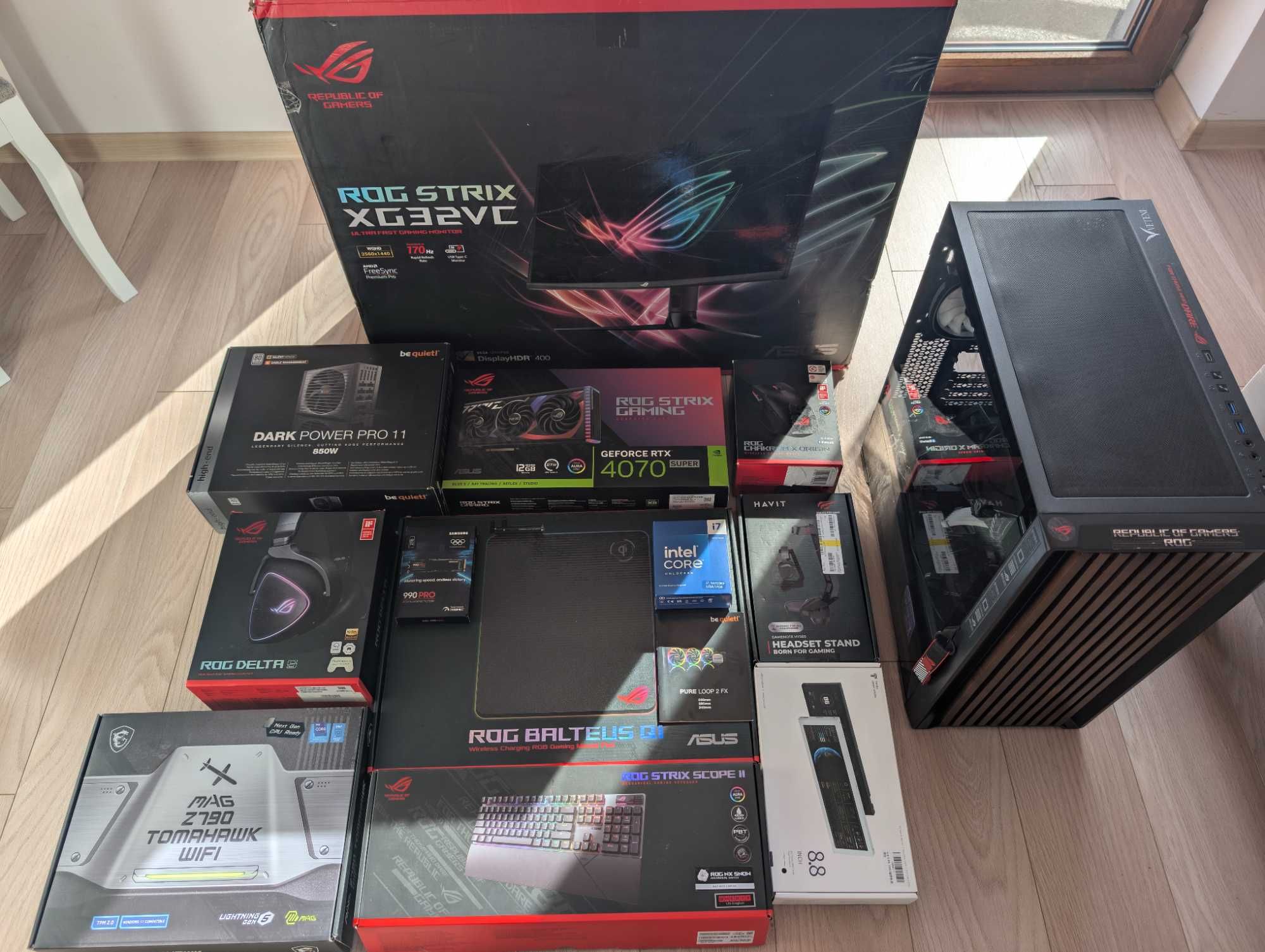 Zestaw ASUS ROG STRIX, Intel Core i7, Gwarancja!