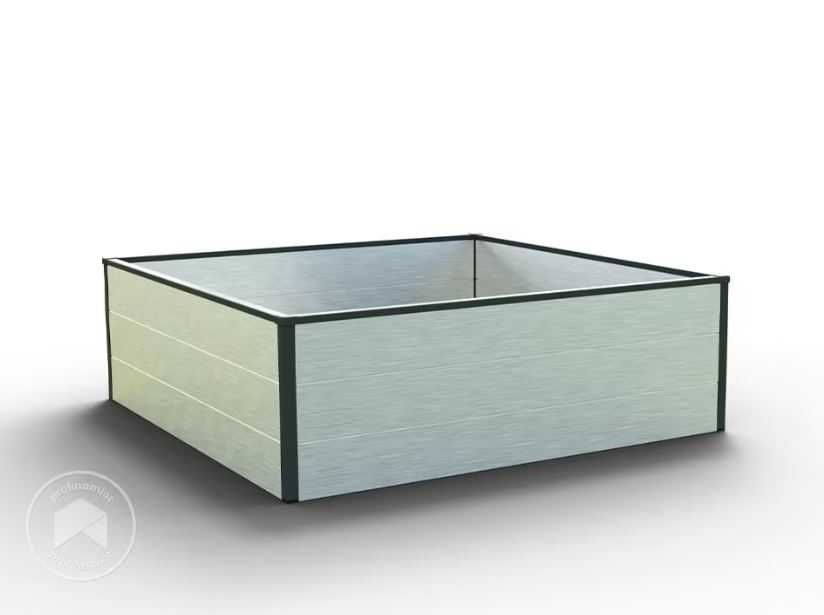 119 x 119 x 39 cm Grządka podwyższona GFP, aluminium anodowane
