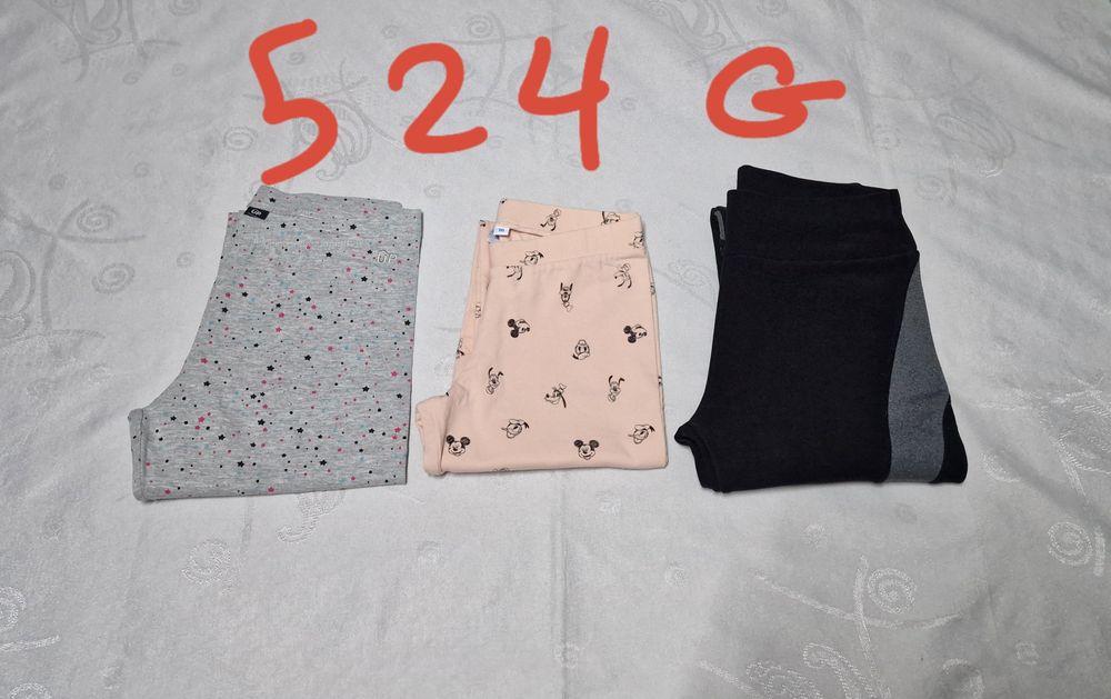 Lote de 3 Leggings para menina Tamanho 16 anos