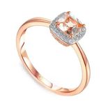 Pierścionek z morganitem i diamentami (R58266 R MR) Adiamo