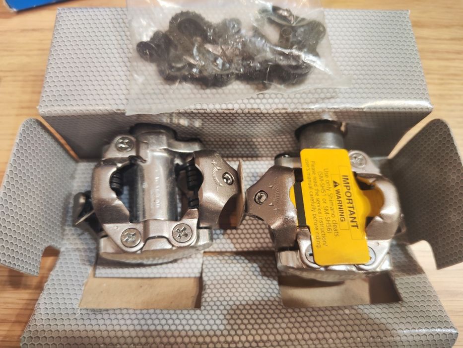 Pedały spd Shimano PD-M520 + BLOKI