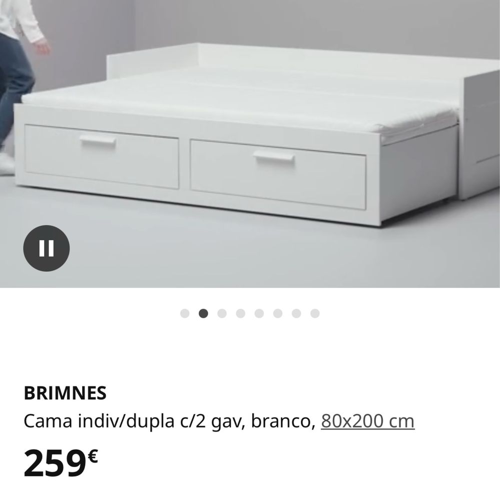 Cama individual dupla que vira cama de casal