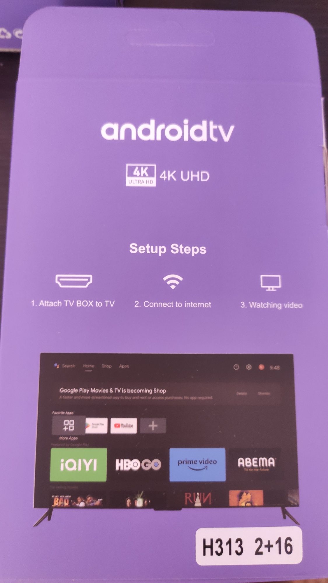 Android TV 14 приставка H96Max 2/16 Gb WiFi 6 Bluetooth пульт+ Голос