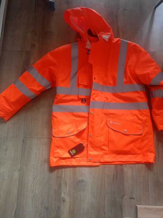 Kurtka ostrzegawcza robocza 7 w 1 BEESWIFT NOWA nigdy nie używana