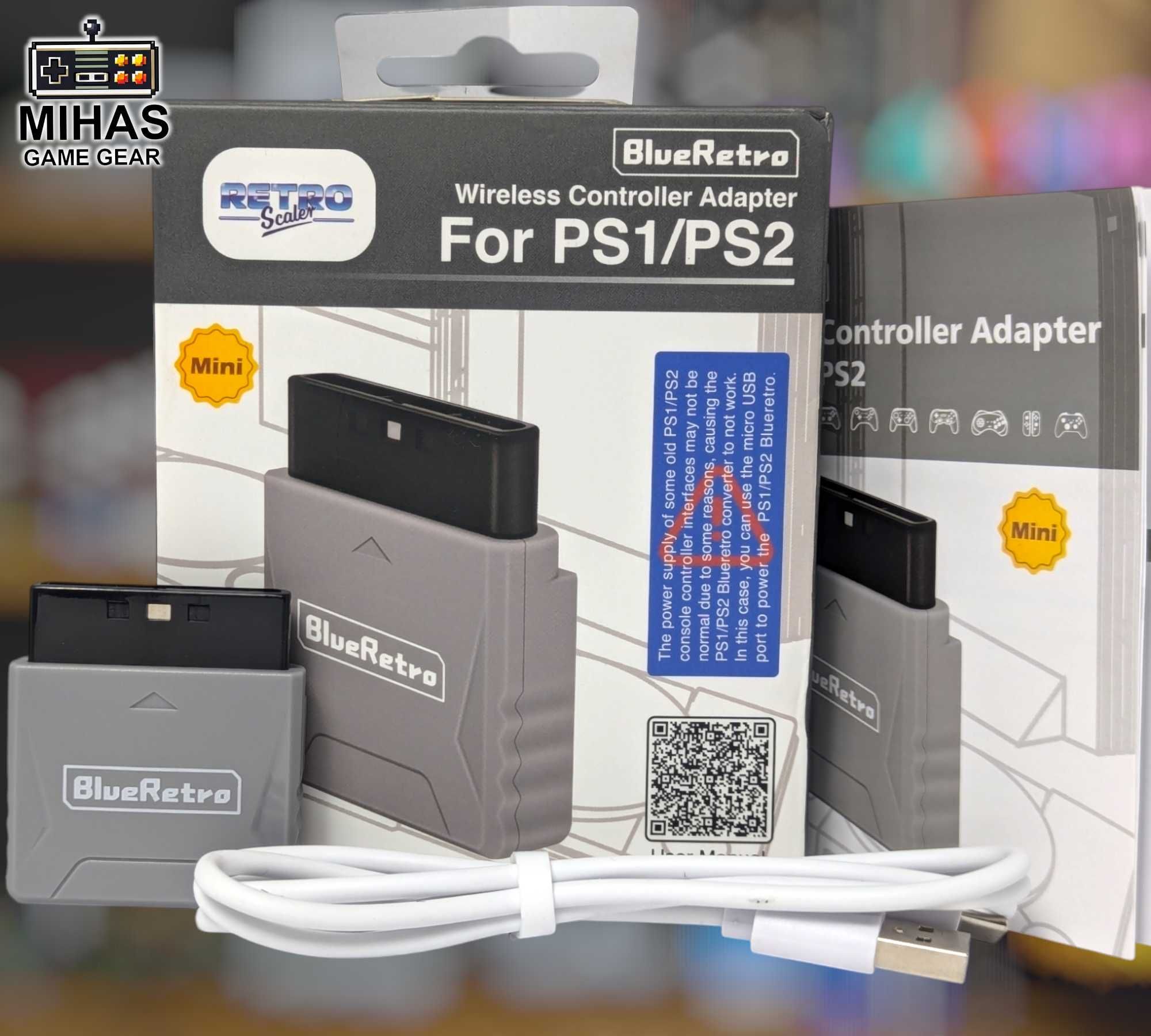 Адаптер - приймач RetroScaler Mini BlueRetro для PlayStation 1-2