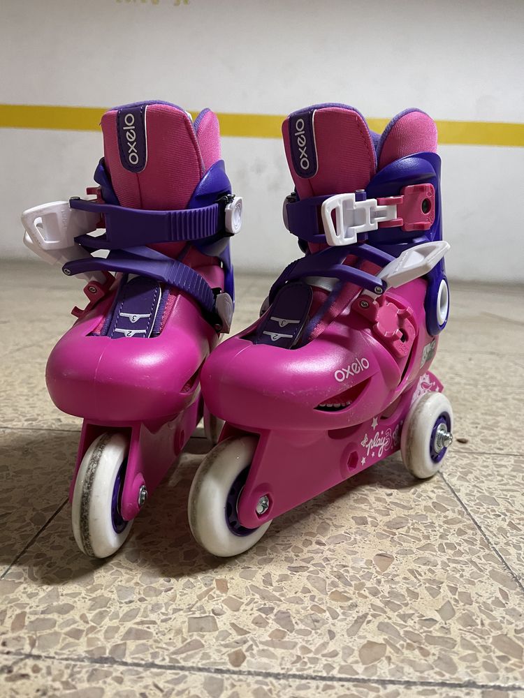 Patins em linha de menina tam 26-28