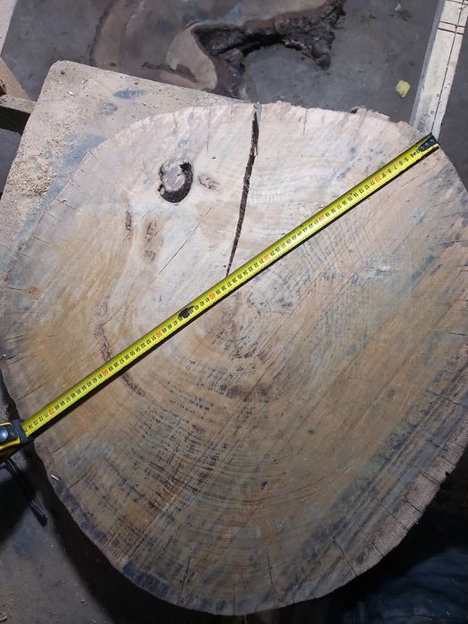 Дубовый слэб. Три года назад распилен.