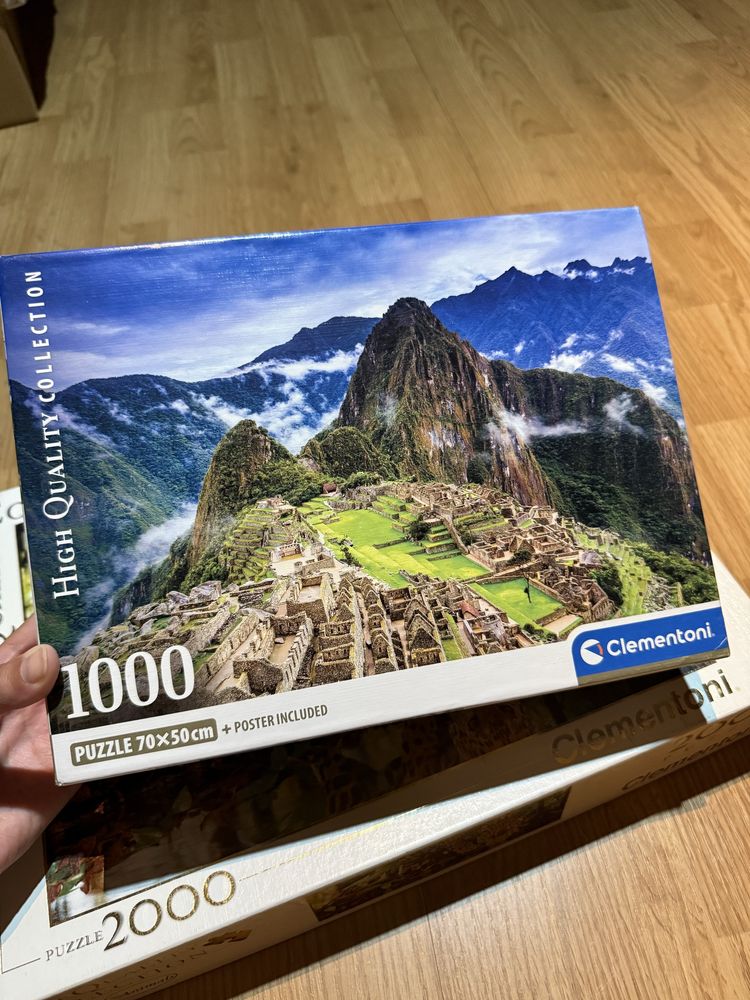 2 puzzles Clementoni - 1000 e 2000 peças
