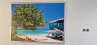 Obraz 140 x 100 cm IKEA widok rajska plaża
