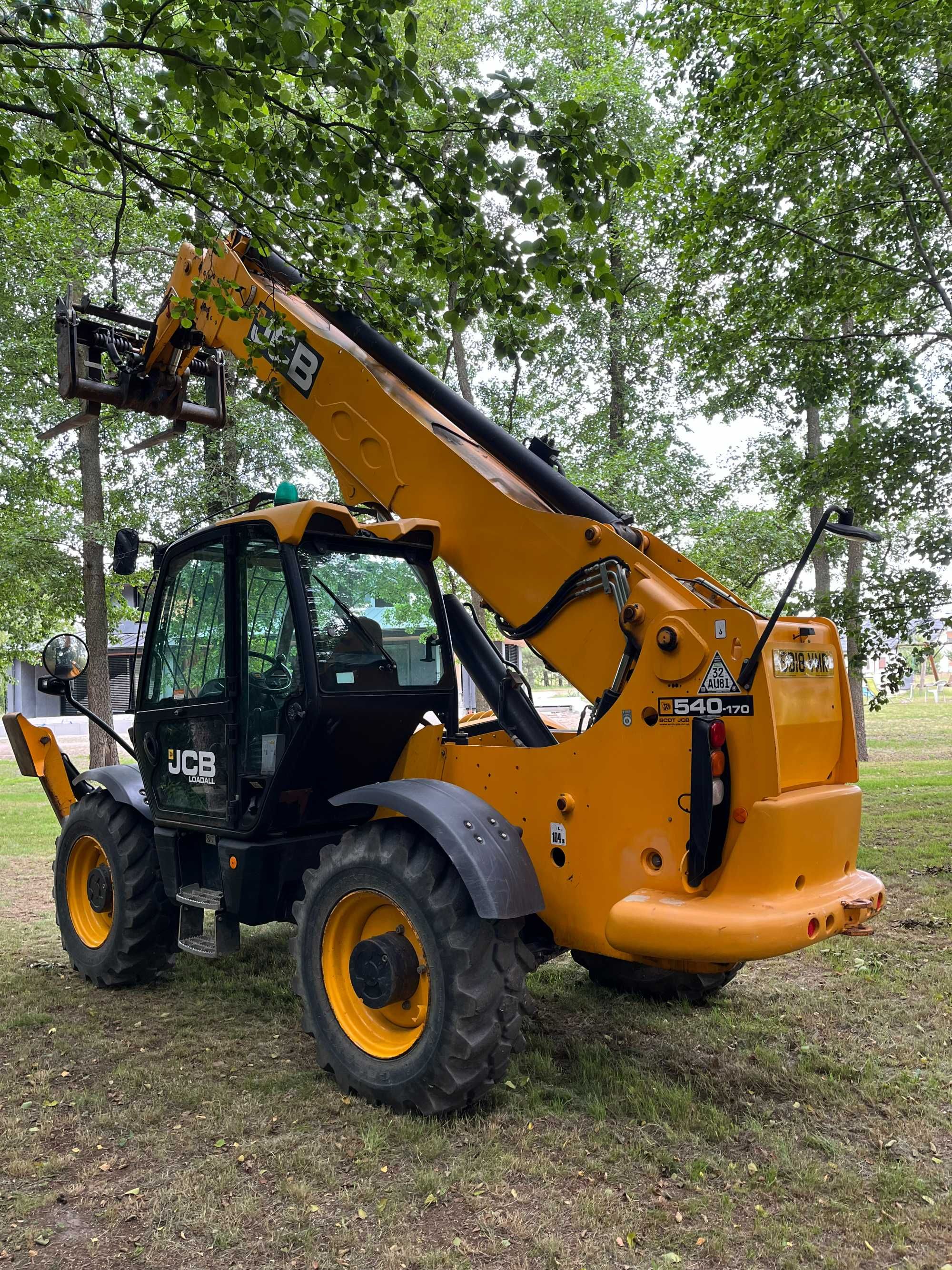 JCB 540-170 Ładowarka Teleskopowa KLIMA Widły Hydrauliczne 2018r