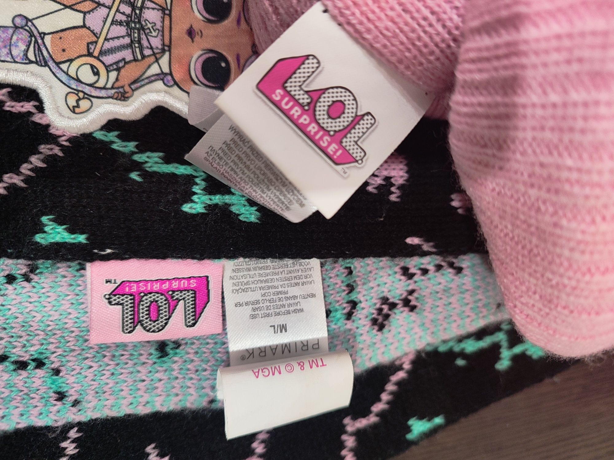 Шапка шарф для дівчинки 2-4 роки комплект Лол