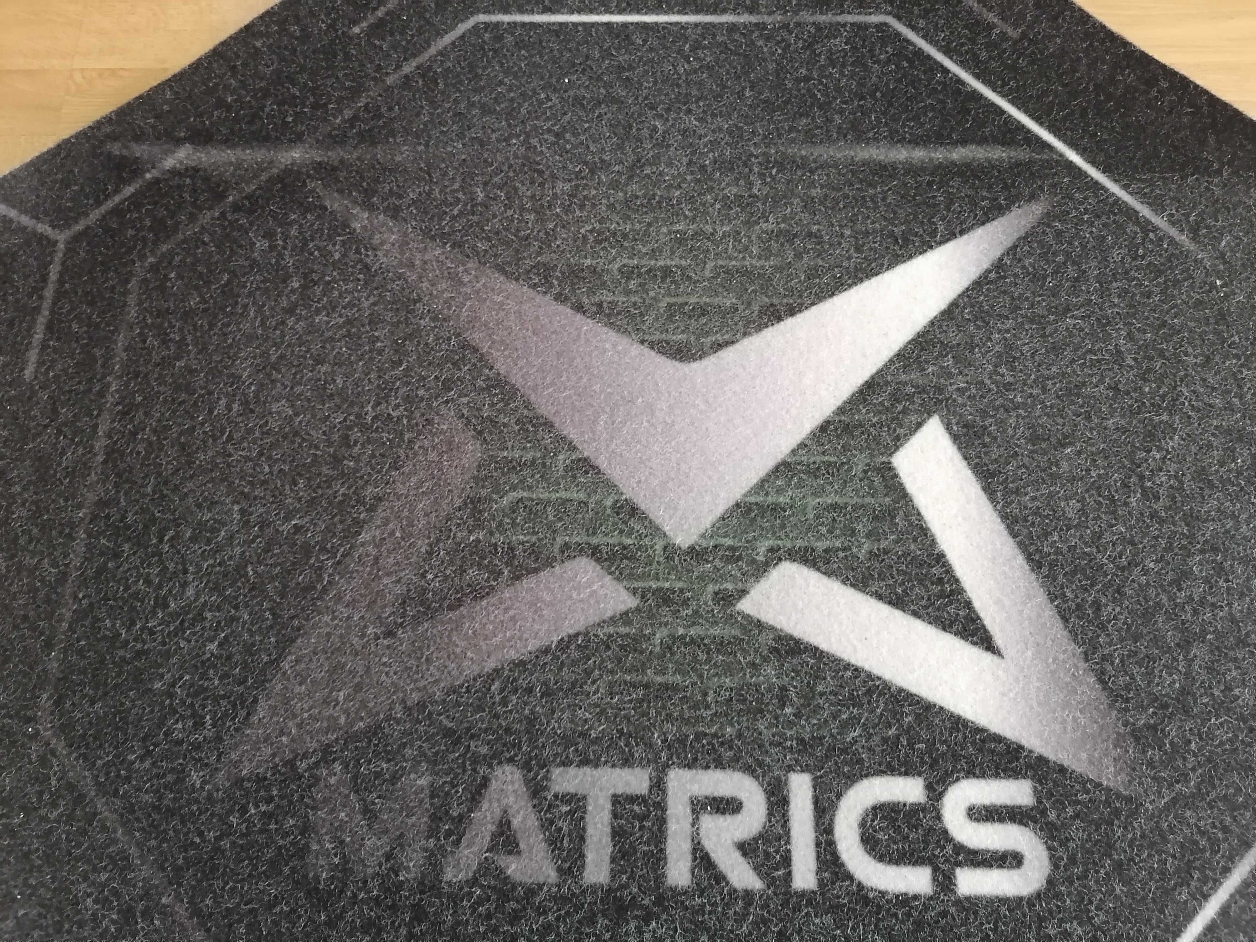 Tapete chão gaming MATRICS formato óctogono
