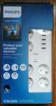 Extensão elétrica Philips 6 tomadas+5USB 2MT- nova, 3 anos de garantia