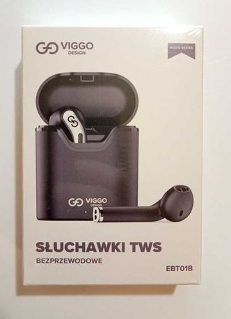 Słuchawki BT TWS VIGGO Earbuds EBT01B Czarne