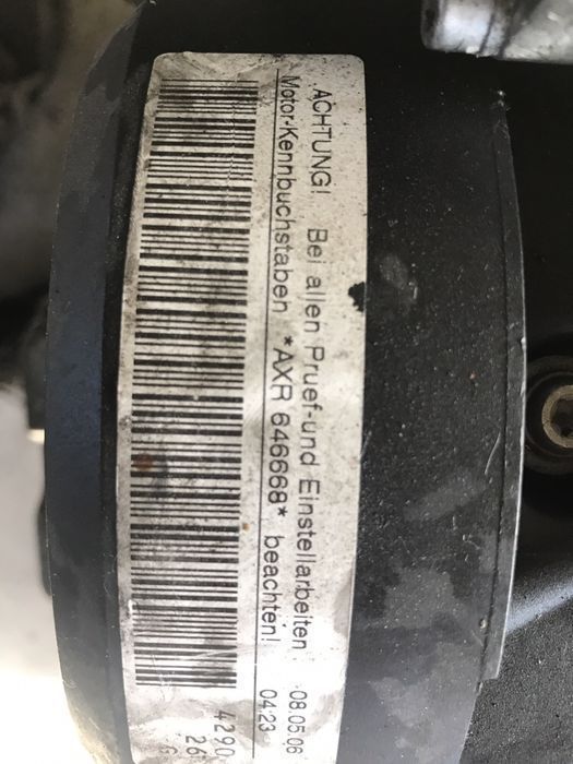 Motor 1.9tdi 100cv Ref AXR