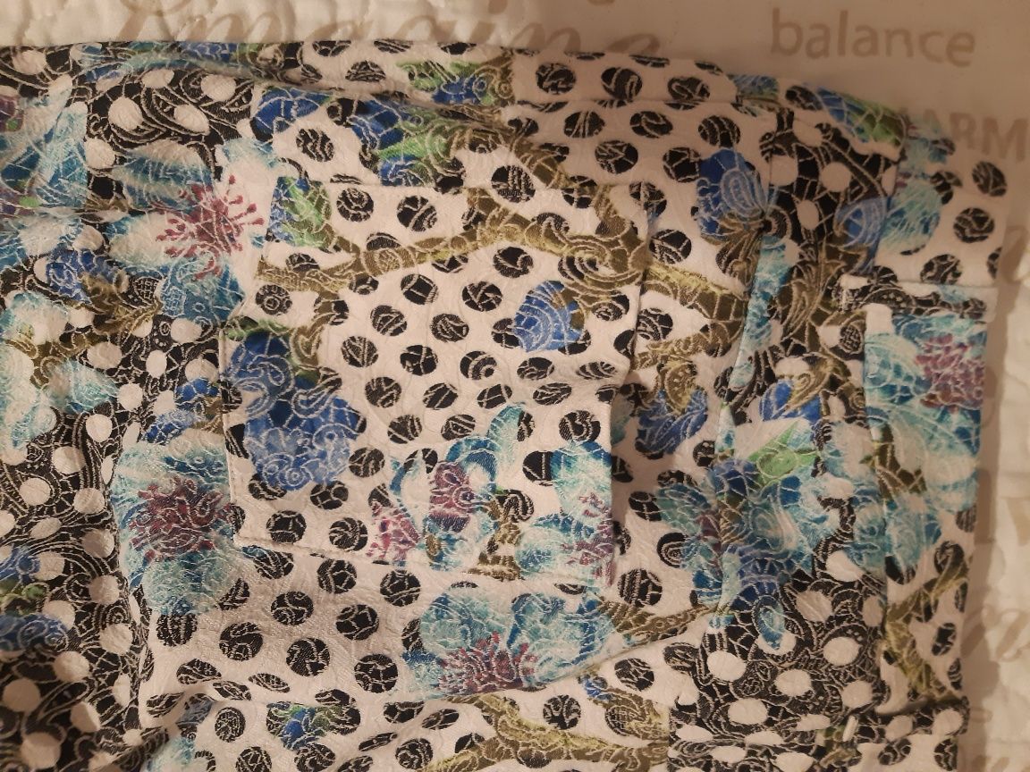 Spodnie Sobora XS kropki kwiaty