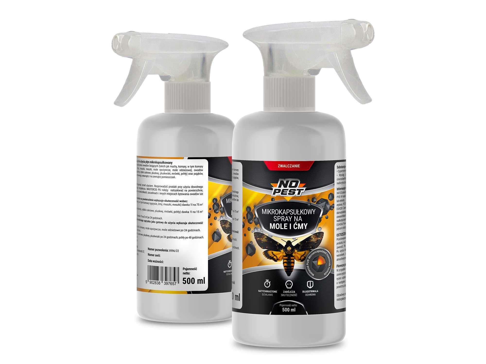 Środek na mole i ćmy. Mikrokapsułkowy spray No Pest