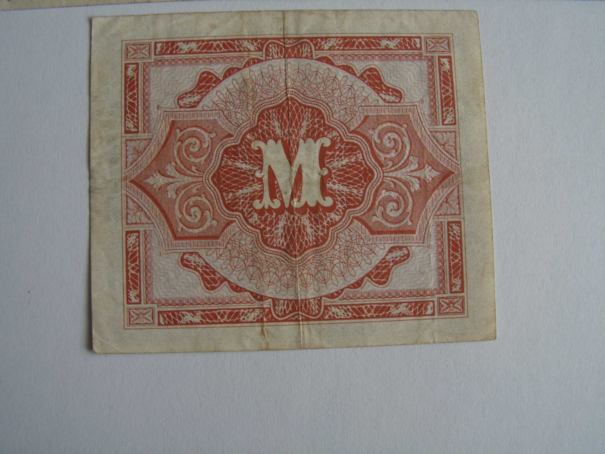 Banknoty okupacyjne 100 i 1 Marka z 1944 r