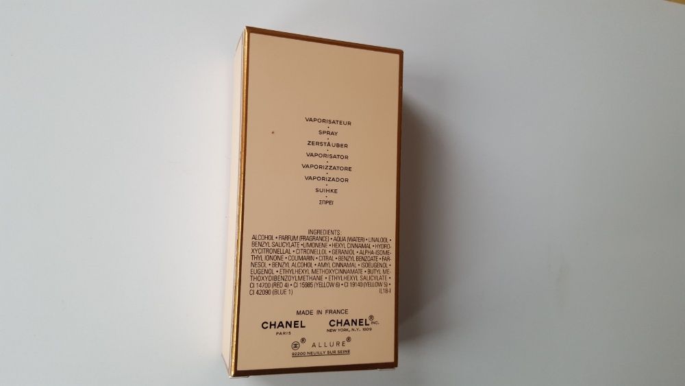 Allure Chanel 35 ml Kartonik puste opakowanie