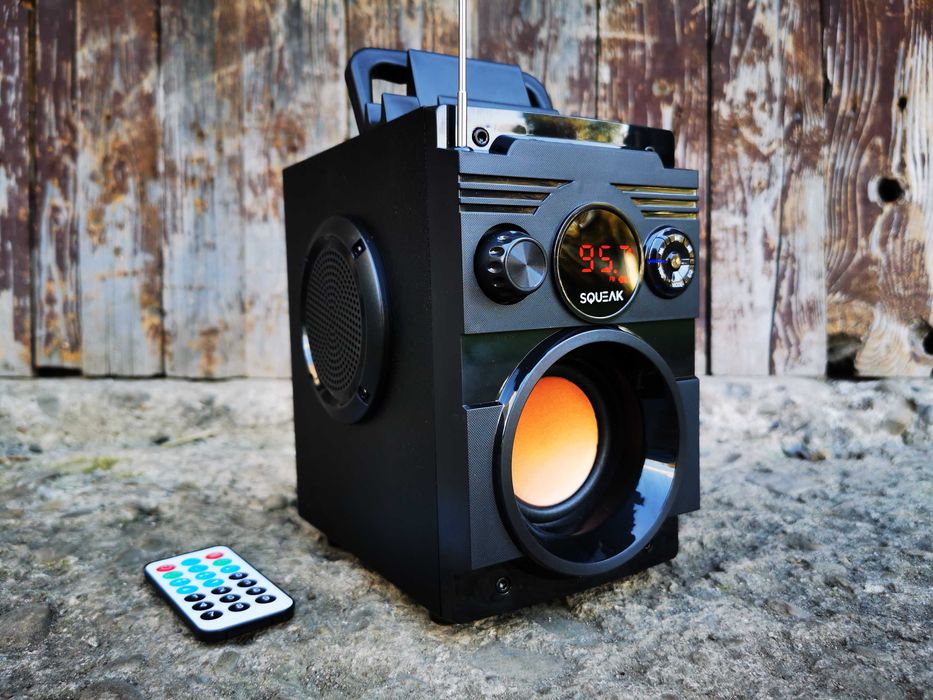 Radioodtwarzacz FM GŁOŚNIK BLUETOOTH Subwoofer Kolumna Wieża BUDOWLANE